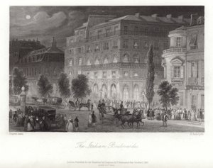 イタリアの大通り 作： ユージン・ルイ・ラミ